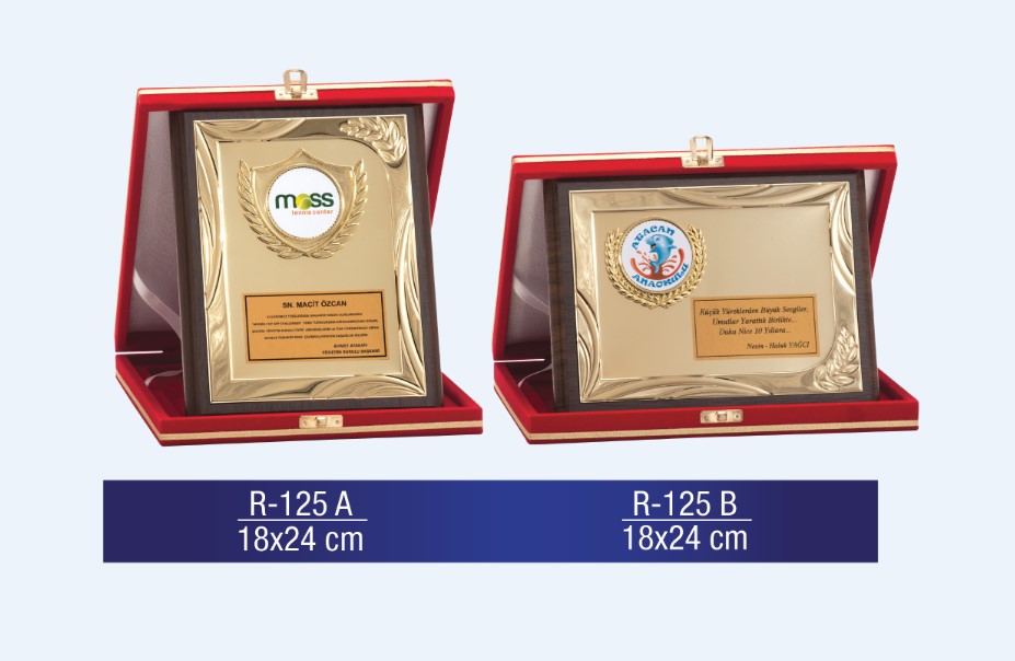 R-125 AHŞAP PLAKET