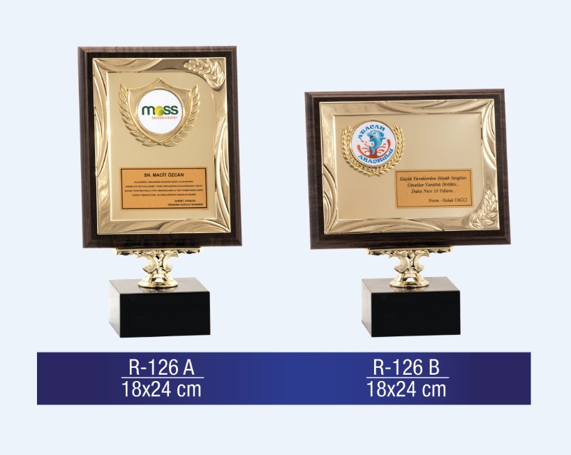 R-126 AHŞAP PLAKET