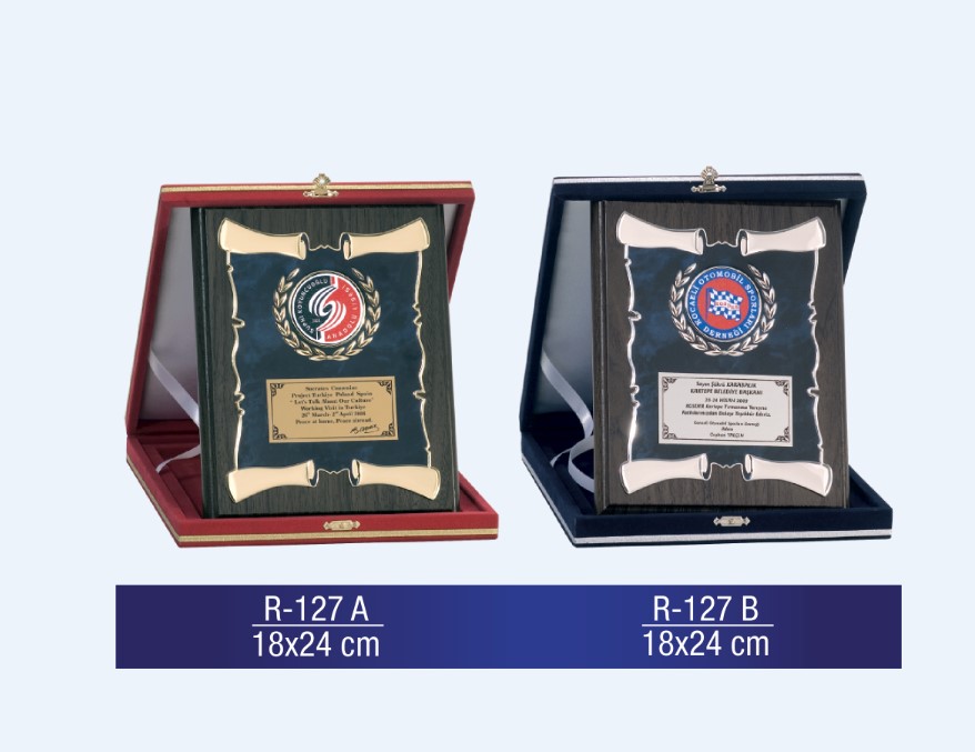 R-127 AHŞAP PLAKET