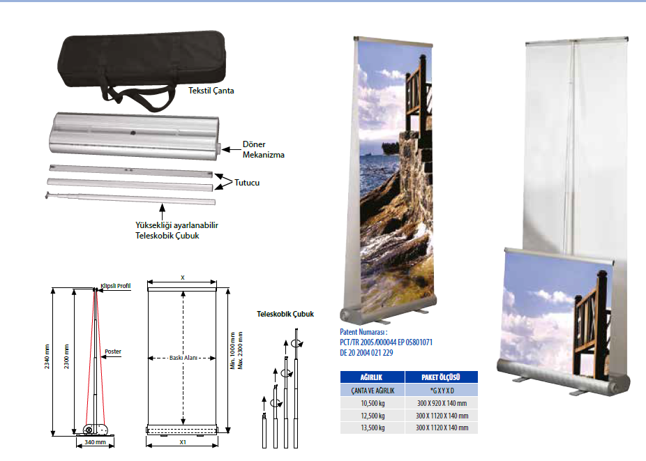 SMART ROLL BANNER ( ÇİFT TARAFLI