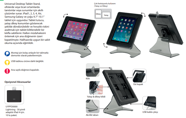 Universal Desktop Tablet Stand