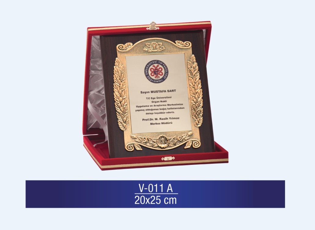 V-011 ÖZEL PLAKET 