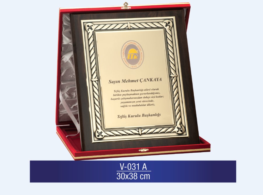 V-031 ÖZEL PLAKET 