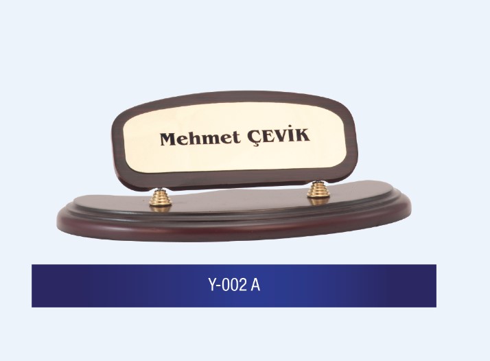 Y-002 Wooden Desk Name Plates