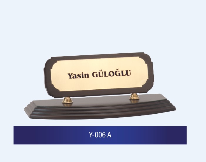 Y-006 Wooden Desk Name Plates