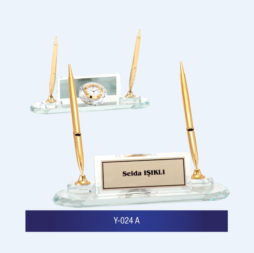 Y-024 Glass Desk Name Plates