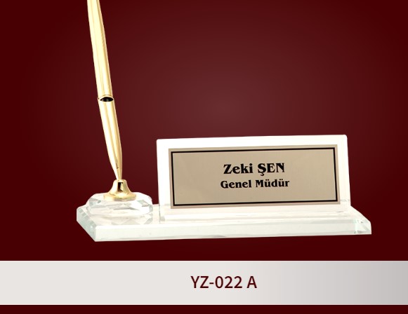 YZ-022 CAM MASA İSİMLİĞİ